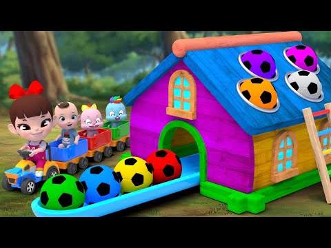 Color Ball&amp;#39;s Toy House! Baby Playground Song | Nursery Rhymes &amp;amp; Kids Songs | Kindergarten