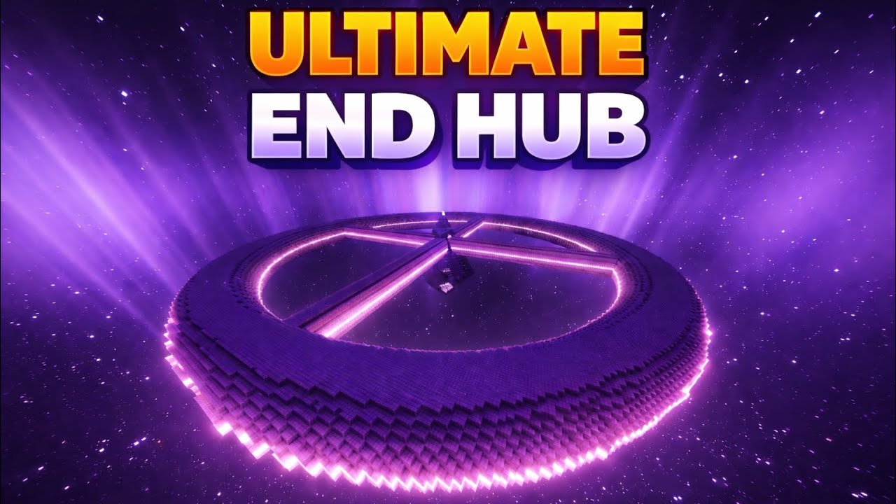 I Built the Ultimate END HUB In Minecraft - YouTube