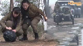 【女特工電影】日軍窮追不捨，不料女特工埋下巨型炸藥反擊，炸飛日軍  ⚔️  抗日  擂台  | Kung Fu