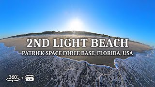 Explore a 360° immersive VR experience of 2nd Light Beach in Patrick Space Force Base, Florida, USA!
