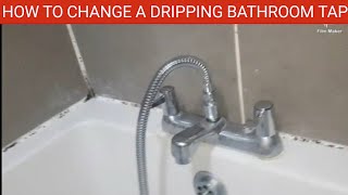 How To Change A Bathroom Mixer Tap Which Is Dripping Water Replacing A Leaking Bathroom Mixer Tap