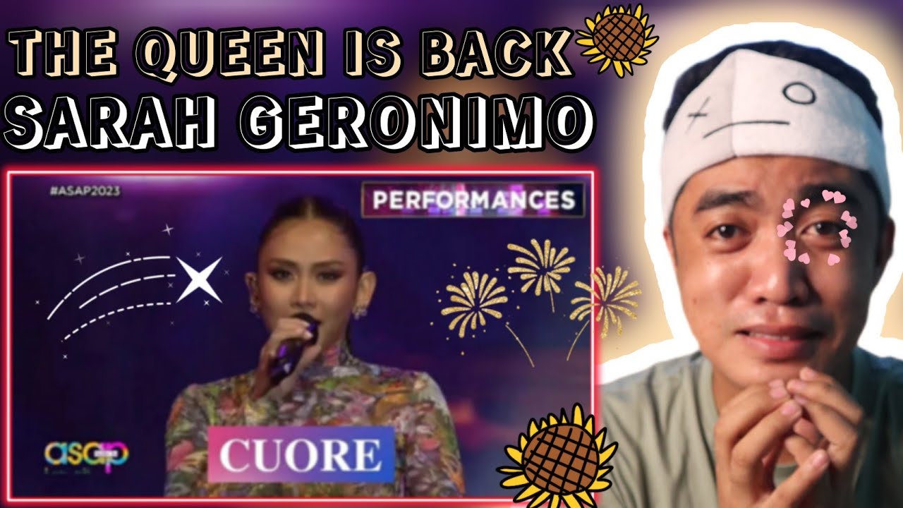 Sarah Geronimo Performs Cuore | LIVE On ASAP Natin To' | REACTION - YouTube