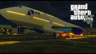 GTA 5 HIJACKING A HUGE PASSENGER AIRPLANE 3 !!! ***CRASHED*** screenshot 4