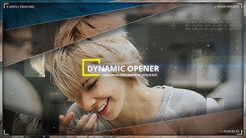 Dynamic Opener | After Effects Template | Openers