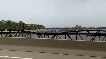A video I took of going across the Keokuk bridge while passing by the powerplant and lock and dam 19