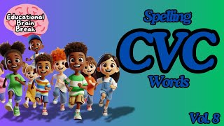 CVC Spelling Brain Break Vol. 8 | Educational Learning | Odd One Out