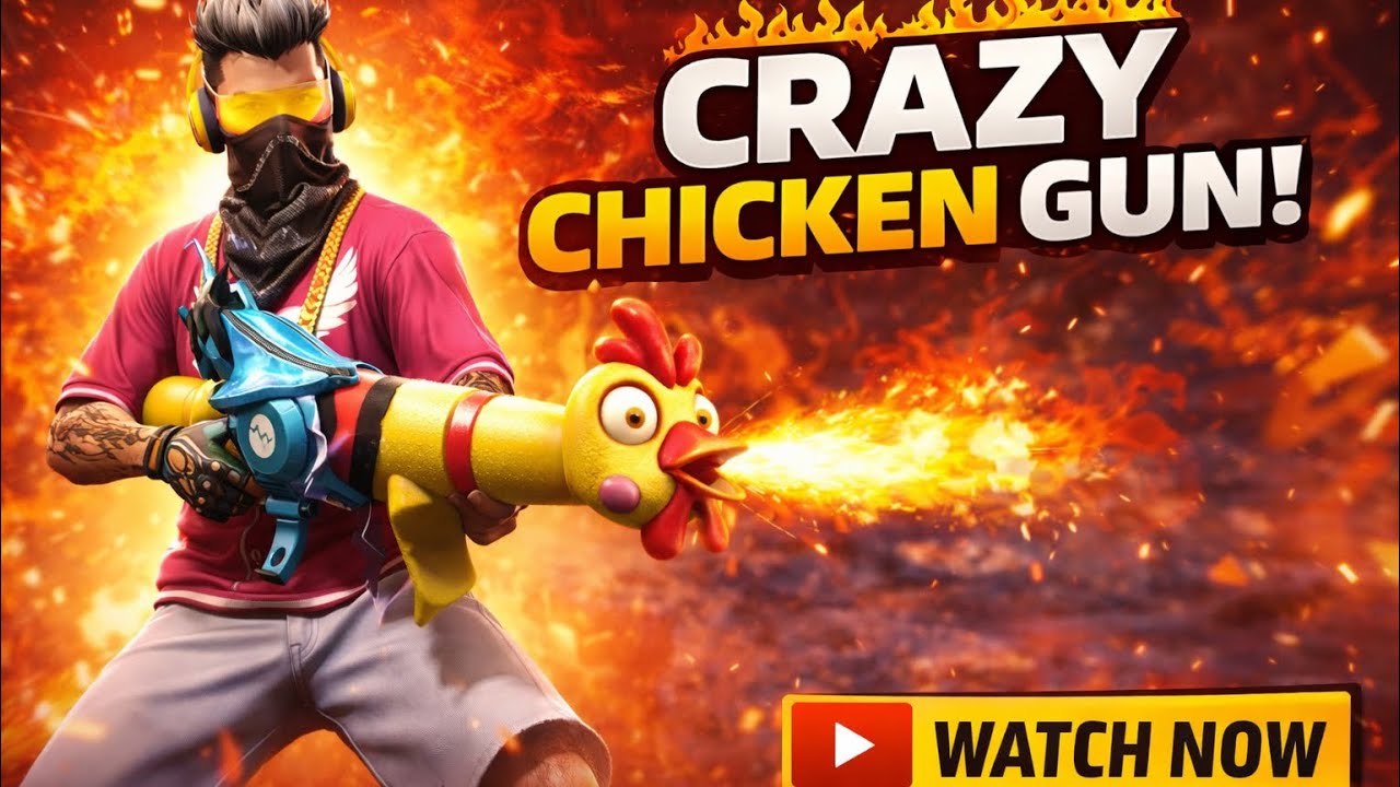 🔥CRAZY CHICKEN GUN SKIN🐔😂🔥