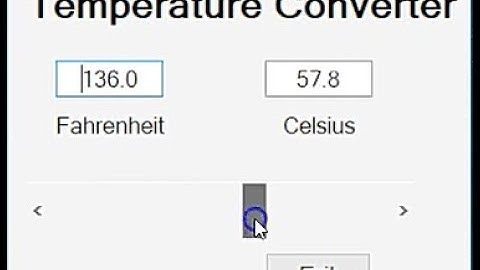 Visual Basic Tutorial - Temperature Converter