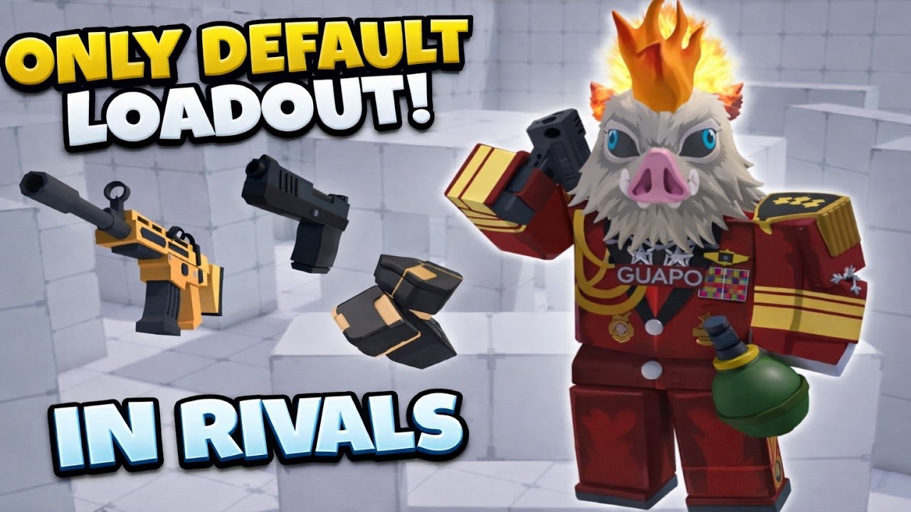 I WON Using ONLY the DEFAULT LOADOUT in Rivals… - Roblox - YouTube