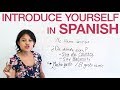 Introduction to Spanish: Self-Introduction and Basic Conversations