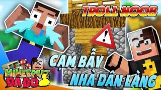 MINECRAFT ĐÁ ĐỎ | CÁCH LÀM BẪY LAVA BẰNG NHÀ DÂN LÀNG | TROLL NOOB BẰNG CẠM BẪY NHÀ DÂN LÀNG | MRVIT