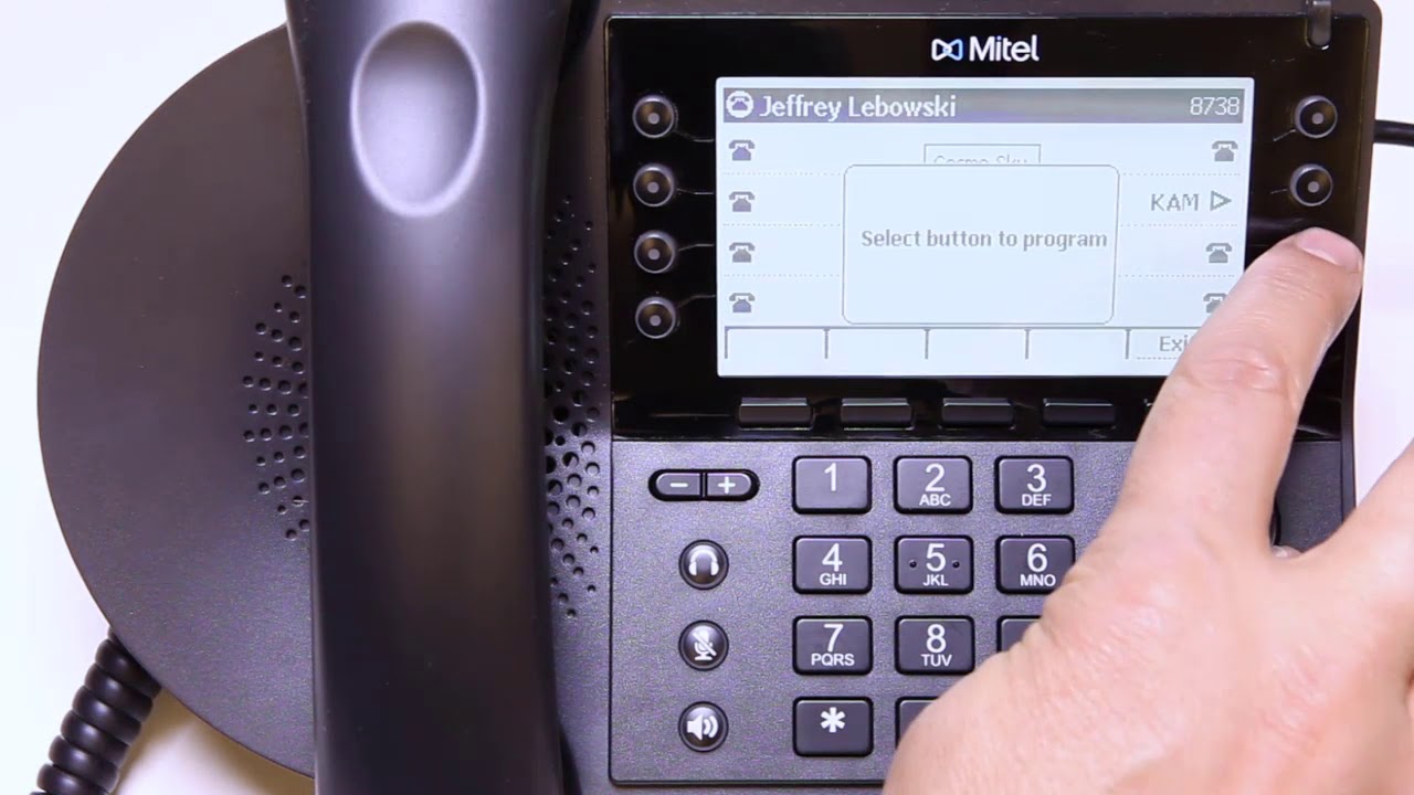 Mitel IP400 Phone Speed Dial - YouTube