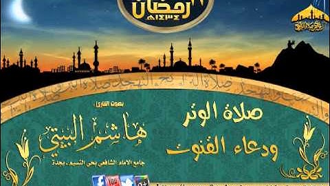 صلاة الوتر مع دعاء القنوت القارئ هاشم البيتي الليلة 13 رمضان 1434هـ