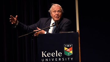 Sir David Attenborough at Keele - Lecture