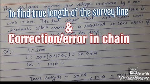 Unit-2:Chain and staff surveying Part-7(Numerical)