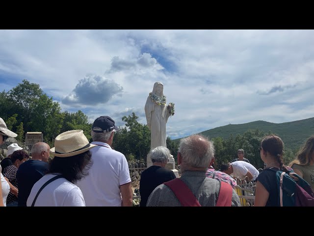 Wow ! What is going on top of Apparition Hill Medjugorje class=