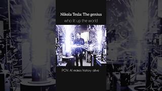 Nikola Tesla the genius! Who changed the world 🌎! #facts #history #invention