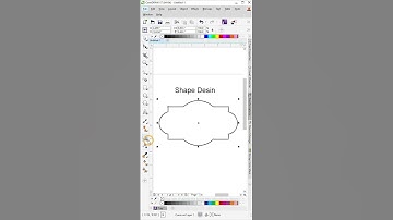 Shape Design in Corel draw| short video Corel draw|#short