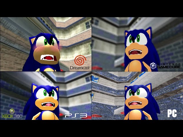 Dreamcast VS GameCube Sonic Adventure. Both running in progressive mode on  a pair of BVMs. Never realised just how different the visuals were until I  ran them side by side. : r/dreamcast