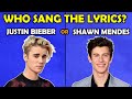 Justin Bieber or Shawn Mendes Lyrics Quiz