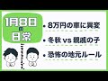 【日常ラジオ】8万円の車に異変/冬秋vs親戚の子/恐怖の地元ルール/2023年1月8日の日常