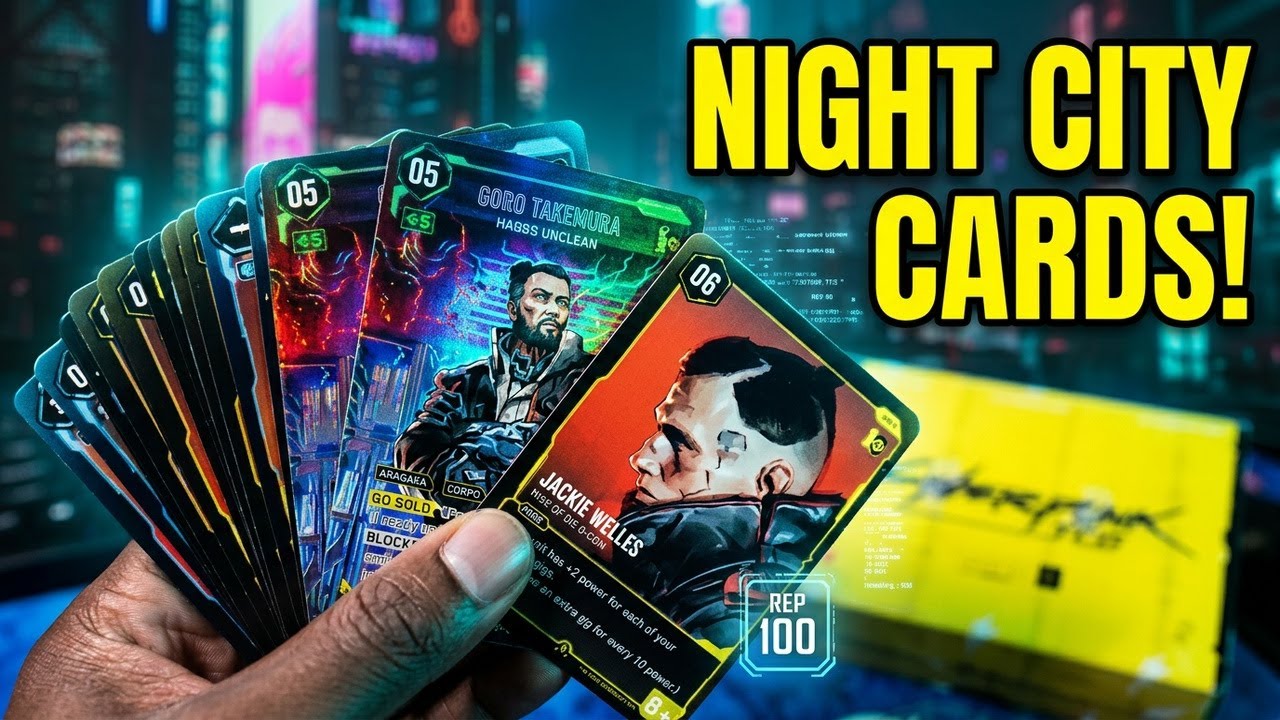 Cyberpunk TCG Alpha Box | First Look at Night City Cards