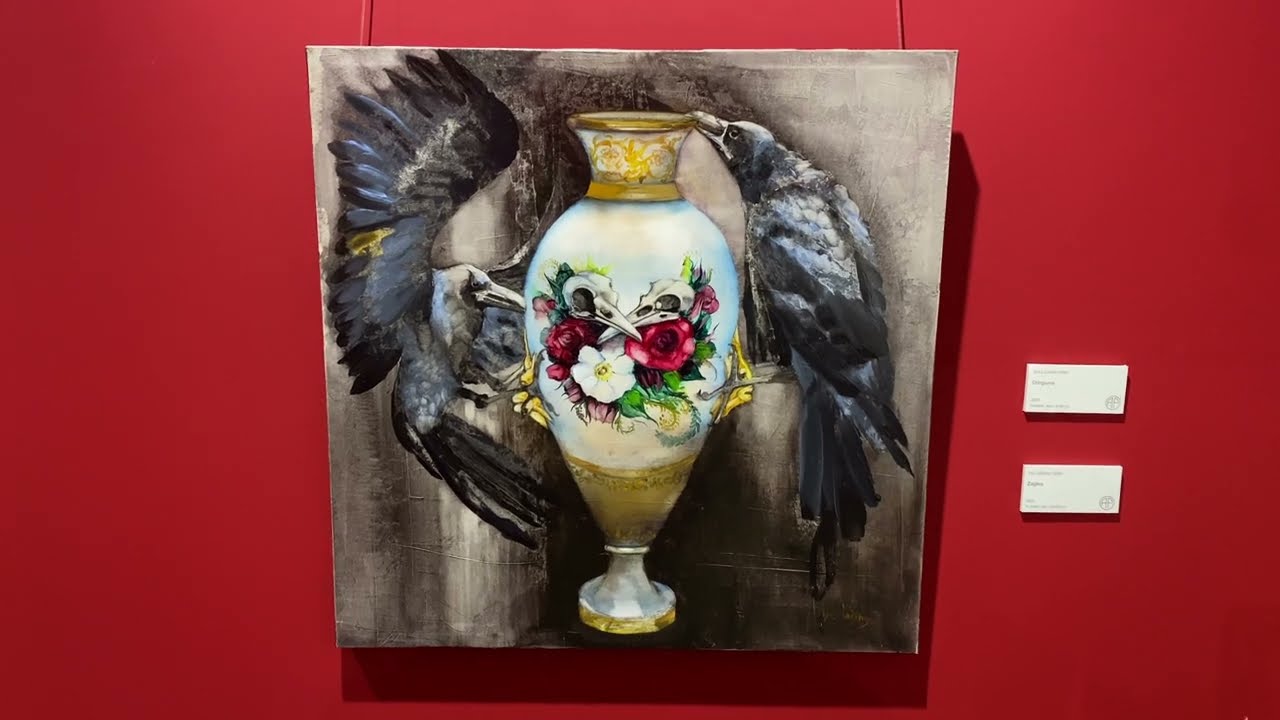 "Thieves" painting by Ilze Laizāne (1966), 2020 /// Art Platz Newsletter 22.06.2023