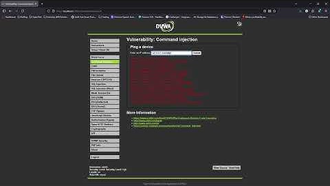 DVWA Command Injection Hard