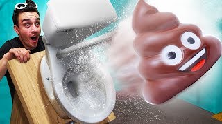 Shooting Things Out Of A Toilet Cannon!