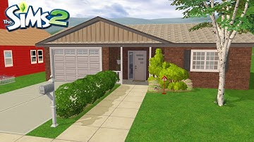 i built a STARTER HOME in the sims 2 🏠