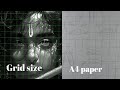 Shri Krishna Pencil Sketch Grid Method Se Lord Krishna Drawing Step by Step