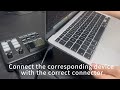 How does PUPGSIS T12 connect to the computer/laptop?