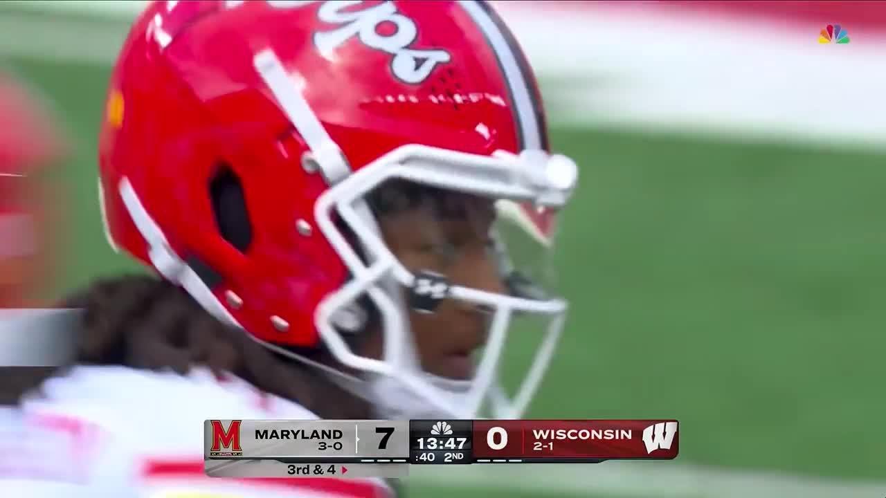 Malik Washington Finds Shaleak Knotts for the TD vs. Wisconsin | Maryland Football