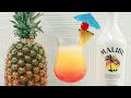 Malibu Sunset Cocktail | Belize Sunset Recipe