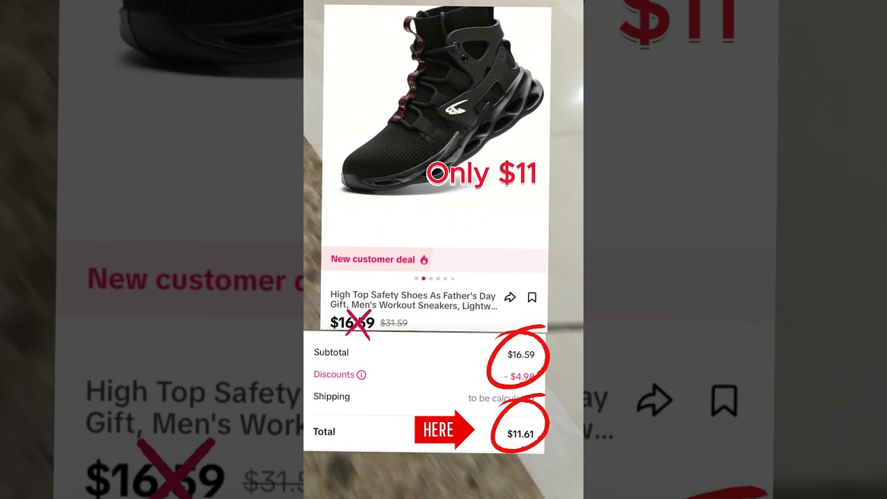 Amazing safety shoes for only $11! must-cop!