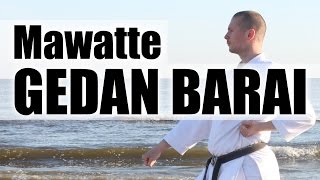 Mawatte Gedan Barai - 回って 下段払い