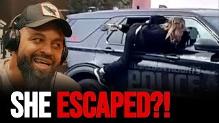 Woman Pulls Insane Escape From Back Of Police Car