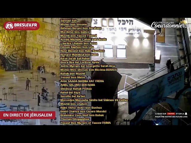 LIVE TIKOUN HACLALI - 2 HECHVAN - Breslev - Ouman -