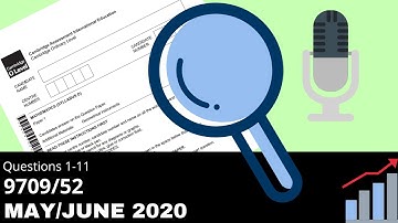 A-Level Pure Mathematics Statistics S1 May June 2020 Paper 52 9709/52
