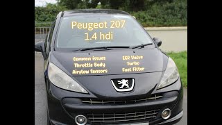 Peugeot 207 1.4 Hdi Common Problems including low power airflow sensors and antipollution faulty