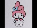 Full Video In Comments How To Draw My Melody Mymelody Shorts 
