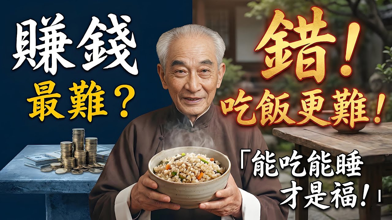 天下第一難事竟然不是賺錢？南懷瑾：這件事如果你做不好，賺再多錢也是白搭！