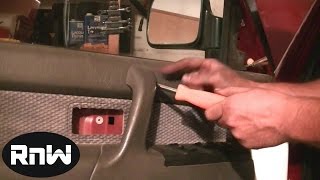 Door Panel, Window Regulator and Door Glass Removal Part 1