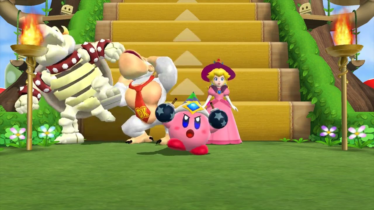 Mario Party 9 Step It Up / Bowser Vs Donkey Kong Vs Peach Vs Daisy