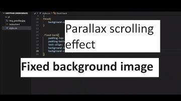 Fixed background image and contents scroll over it using HTML and CSS | Parallax scrolling effect