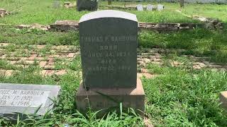 Civil War Veteran: Thomas P. Barbour at rest at the Brownsville Texas Historical City Cemetery.