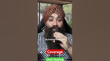 What is Coverage in Unit Testing? #javainterview