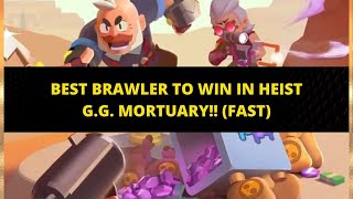 BEST BRAWLER TO WIN IN HEIST G.G. MORTUARY!! (FAST) | COLT EDITION