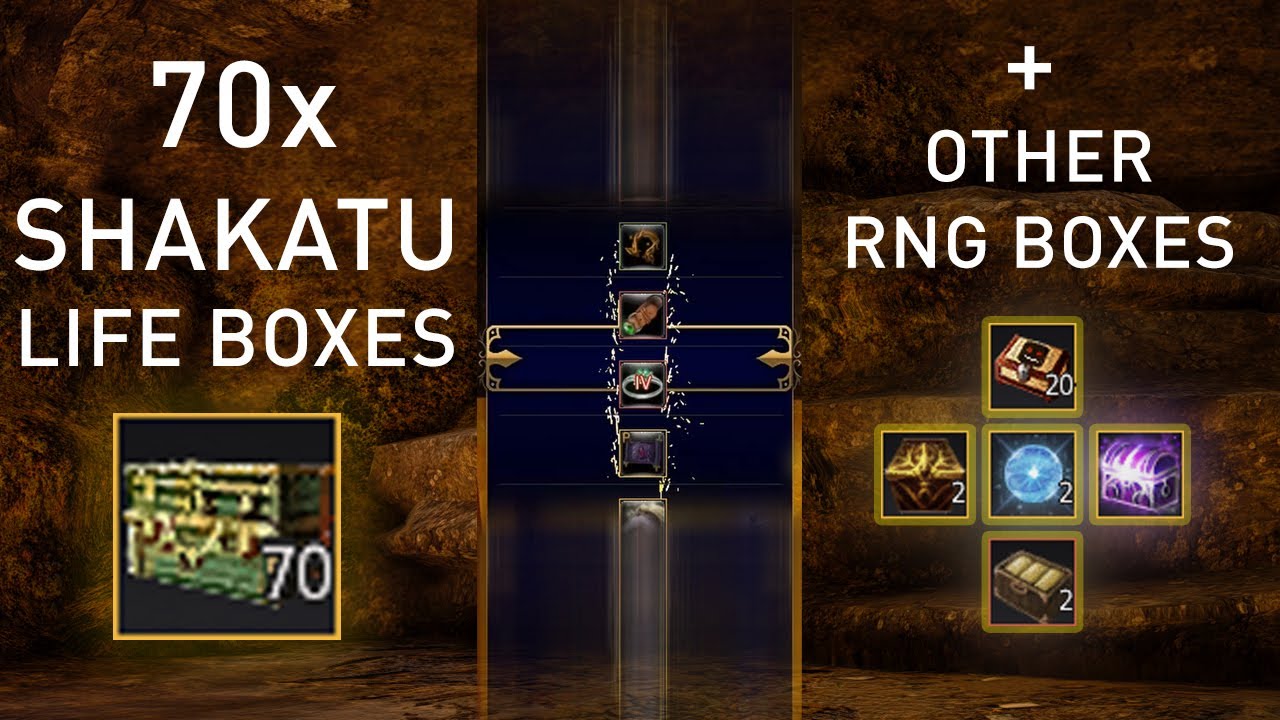 BDO - 70 Shakatu life boxes and some bonus.. - YouTube