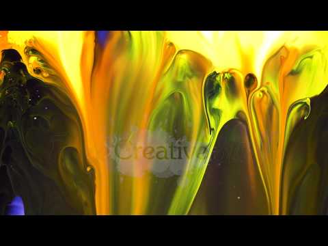 Yellow Liquid Paint 3 - Stock Footage